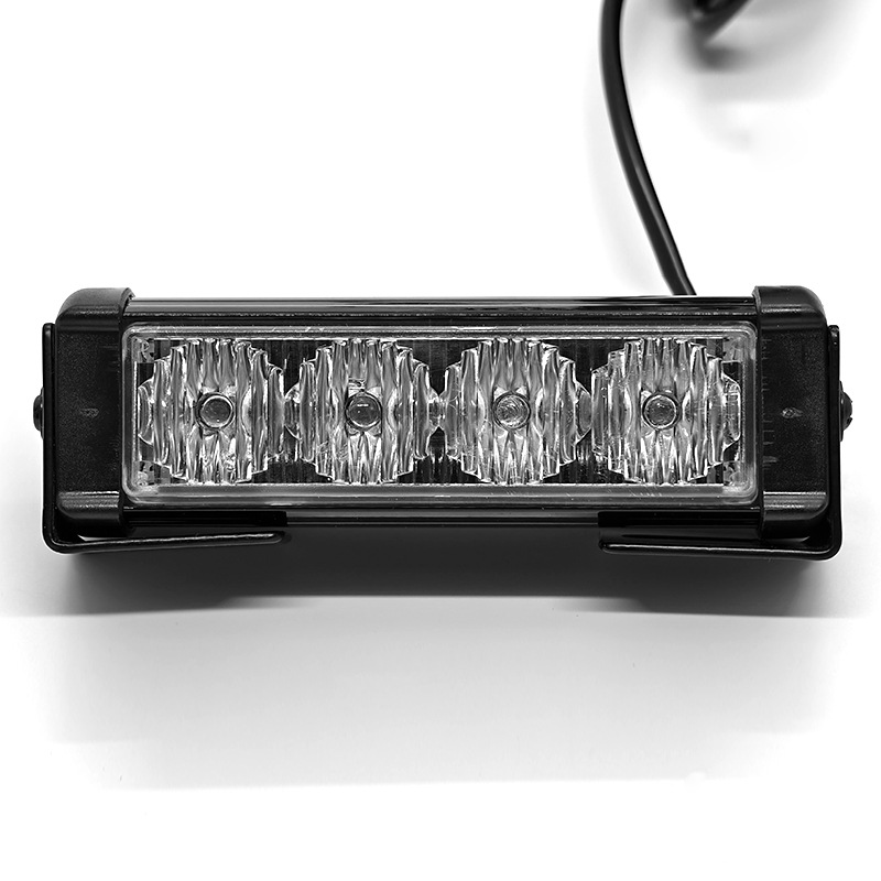 Car 4-Led Warning Light Modification, Dual Car Lights, Grille Decoration, Strobe Light, Flashing Light, Long Bar Light, Roof Light