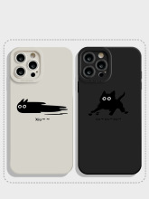 黑猫~趣味iPhone12苹果14promax华为mate50pro适用P60红米K60iQOO