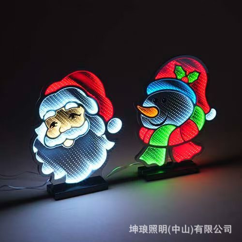 新しいアビスミラー千層ミラークリスマス雰囲気ライトクリエイティブパーティーギフト装飾ライト風景照明ライト|undefined
