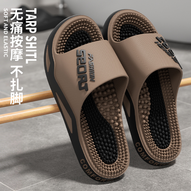 Men's Slippers For Outdoor Wear, Cool And Fashionable, With A Thick...