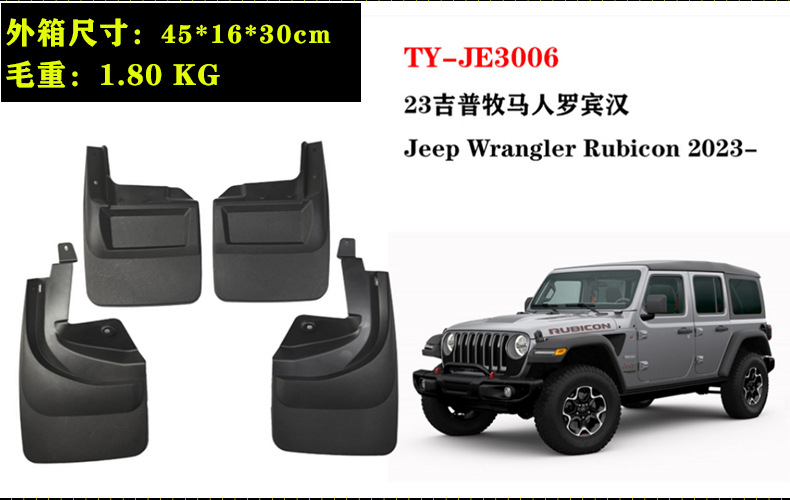 In Stock 2023-26 Jeep Wrangler Robin Hood Rubicon 18 Model Gladiator Fender