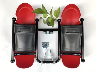 Car 125 Men's Motorcycle – Motorcycle bumper - black-iron-red-windshield-without-cover