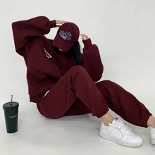 休闲运动套装女春秋冬2024新款时尚洋气减龄感卫衣跑步两件套