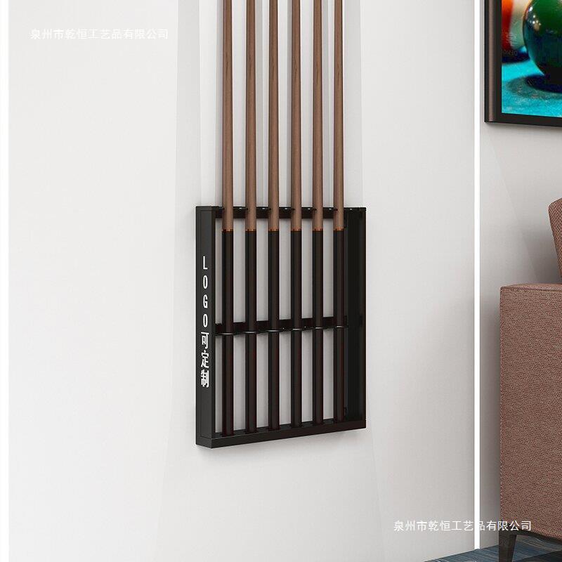Wall -mounted table club rack metal table club placed wall -mounted shelf balls, club hanging wall frame 6 holes, 9 holes, 9 holes