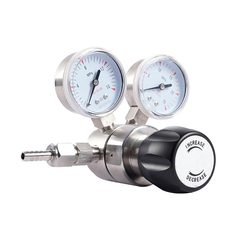 不锈钢耐腐蚀气体减压器压力表防爆减压阀厂家