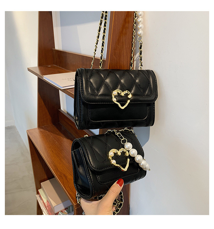 Wholesale Heart-shaped Buckle Messenger Shoulder Small Square Bag Nihaojewelry display picture 142