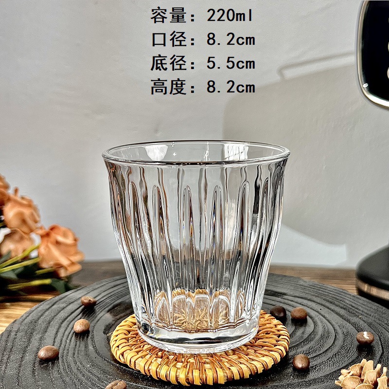 Tazas de vidrio de alto valor, tazas de café de color blanco, tazas de café de color rojo