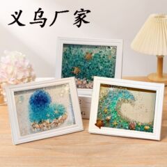 国境を越えた新しいDIY resin art Kit海ガラス画工芸芸術手作りプレゼント材料バッグ海洋
