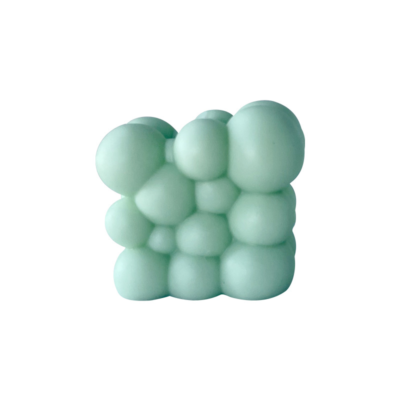 Jiahuimei ins estilo irregular burbuja bola vela cubo molde DIY aromaterapia jabón hecho a mano yeso herramienta abrasiva
