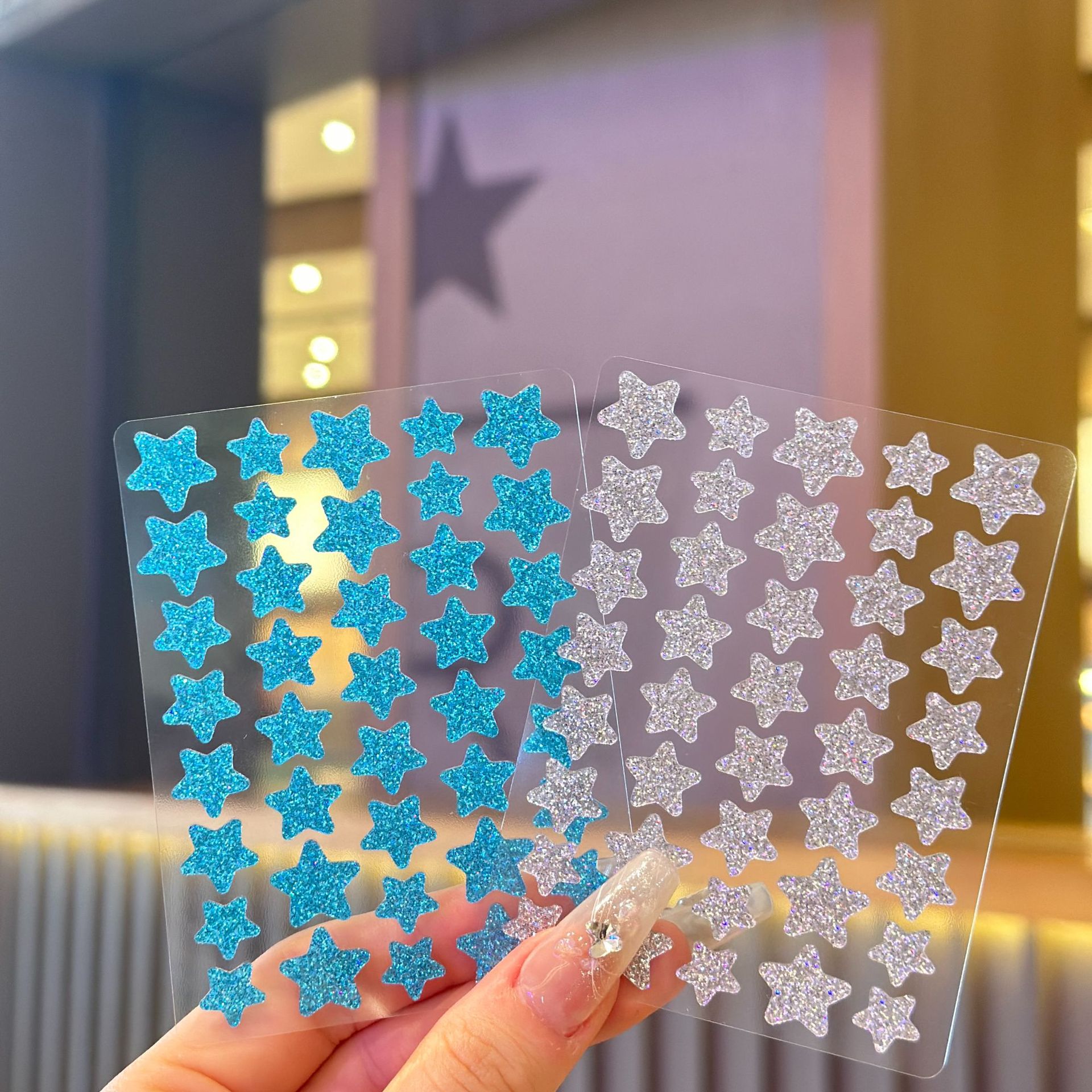 실버 블루 그린(중간 보라색 색상 상자)