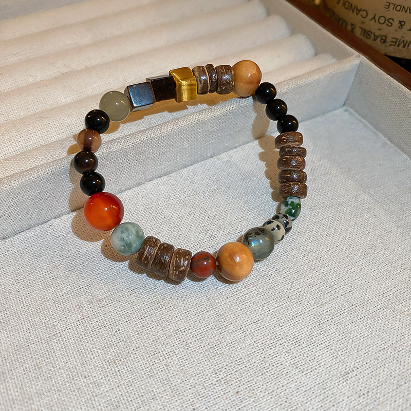 14 brazaletes - color café