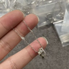 セイコー版三ドリル滑り小円路通ネックレス霊動楽しいダイヤモンド鎖骨鎖欧米国境を越えたメーカー