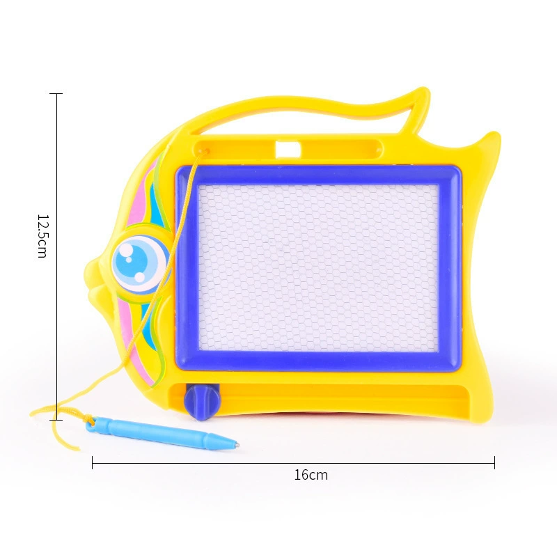Small cartoon plastic drawing board writing, magnetic toy, early education