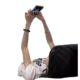 [Original Shoulder Line 40 Combed 95% Cotton + 5% Spandex Back Bag Collar] Shoulder Short Sleeve T-Shirt Women's Summer Short White