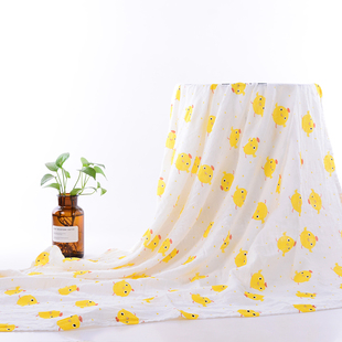 ⇕ 1.5* 2m Pure Cotton Double Single-Layer Gauze Blanket Lunch Break Blanket Kidsren Students Adult Towel Quilt Air-Conditioned Blanket Summer