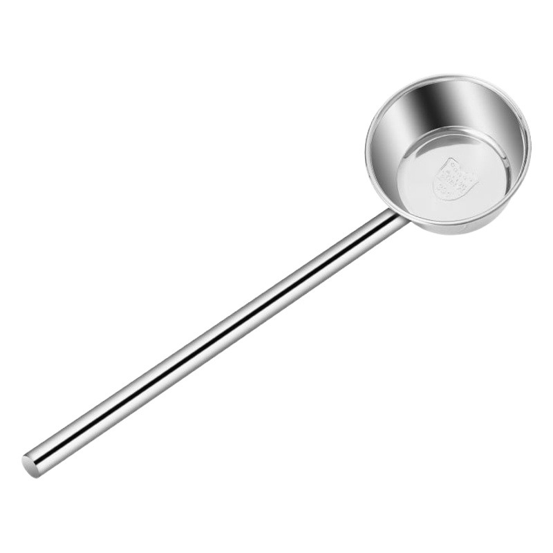 304 Stainless Steel Water Spoon Kitchen Hotel Canteen Extra Thick Non-Magnetic Water Spoon Ladle with Long Handle Porridge Spoon Water Ladle