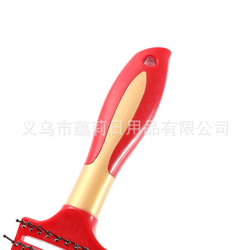 Venta caliente peine de airbag peine de cojín de aire para mujer peine de masaje rizado peine de bolsa de aire de cabello largo peine de costilla de cuero para el hogar peine de costilla forma de hebilla interior