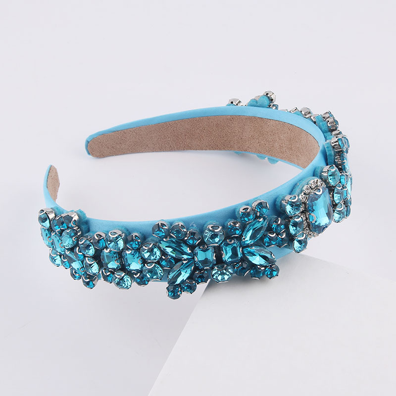 Neue Mode Barock Mehrfarbiges, Mit Diamanten Besetztes Strass-stirnband display picture 5