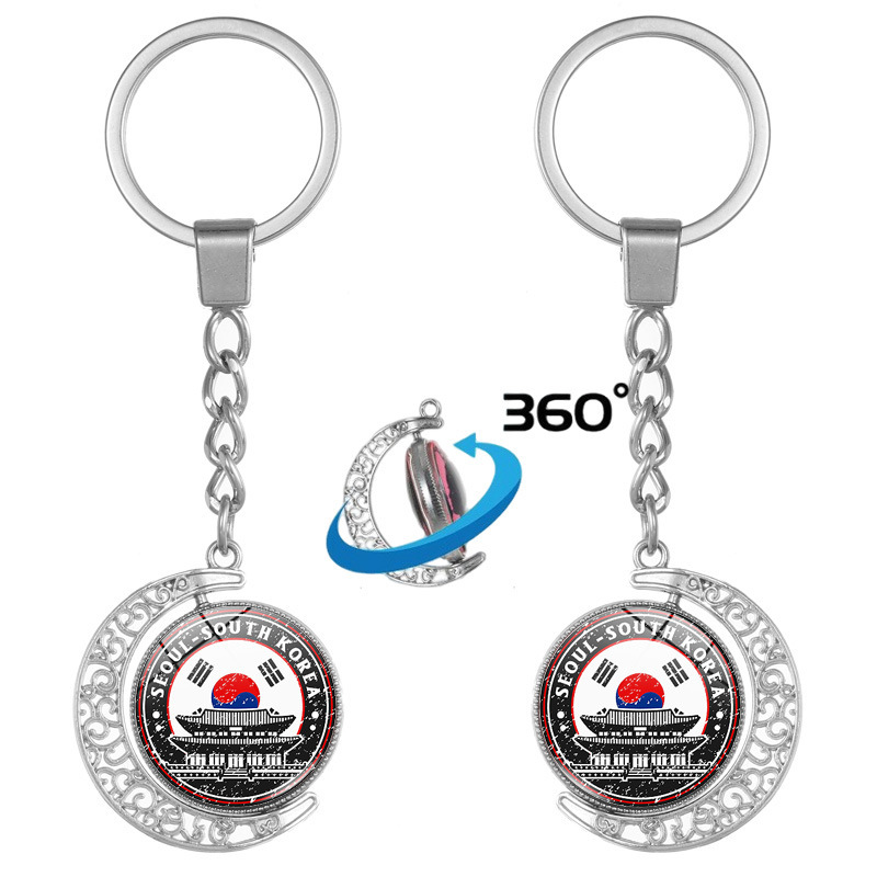 Double-Sided Rotating Pendant Keychain Construction Flags Around the World Logo Key Chain Pendant Souvenir Wholesale Double-Sided Rotating Pendant Keychain Construction Flags Around the World Logo Key Chain Pendant Souvenir Wholesale