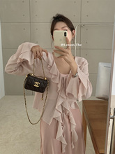 THE LEMON柠檬绿茶春季时尚小众设计感荷叶边喇叭袖衬衫小衫上衣