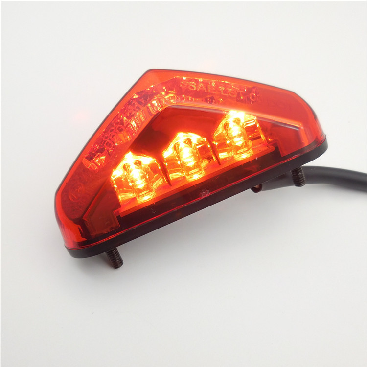 CH-2041B electric scooter modified LED rear tail light scooter triangle brake light motorcycle tail light