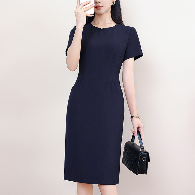 369 Skirt for Plus-Size Women, Slimming, Tummy-Concealing, Suitable for Tall Individuals, 100kg Professional Formal Mid-Length Dress for Elegant Occasions