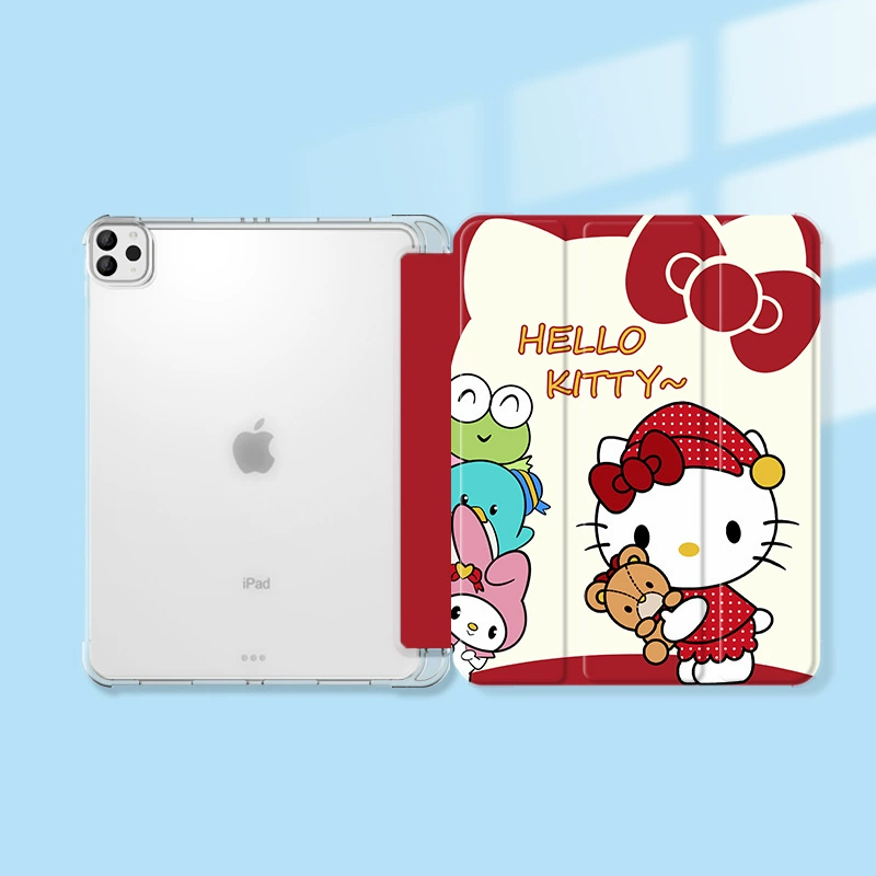 [чехол для iPad милый air4/5 новая модель 10.9 дюйма трехслойный прозрачный, противоударный чехол для 8/9 поколения, mini6 Пача-щенок]
