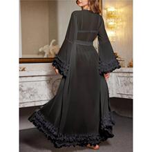 G 80257 Sexy Satin Robe Long Nightgown �Ը�˿˯�� �羳ר