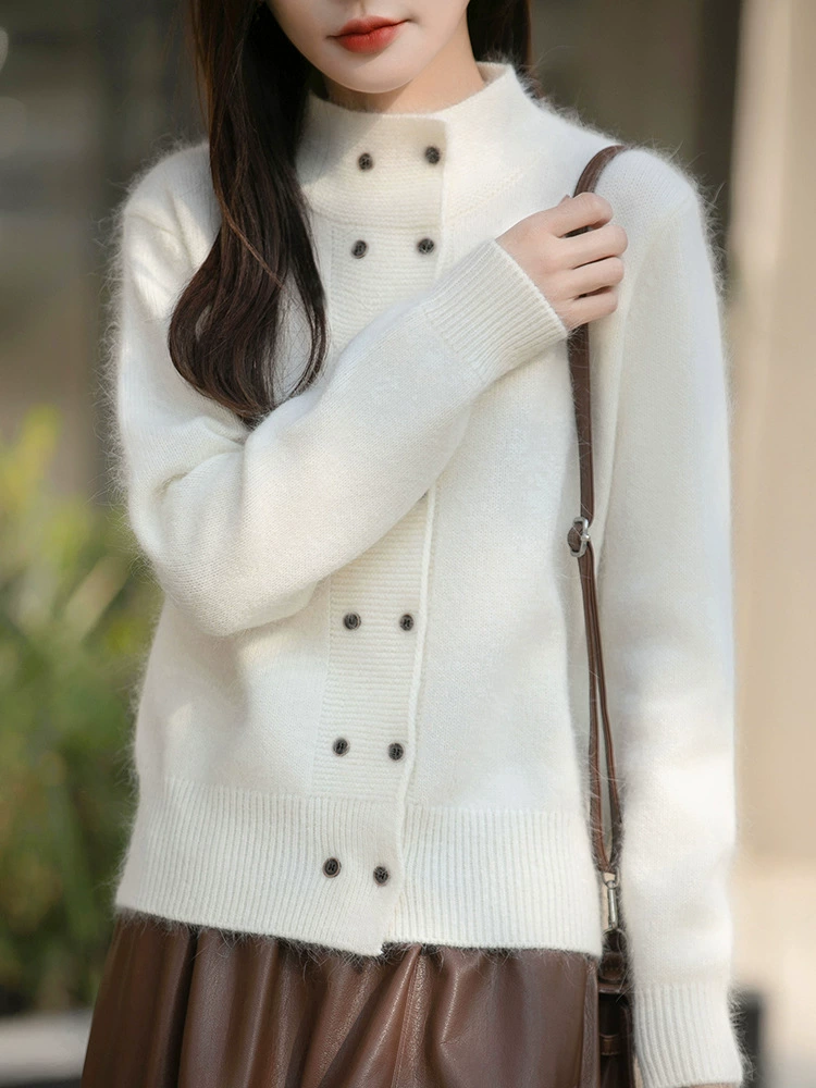 Retro keep warm sweater, knitted cardigan
