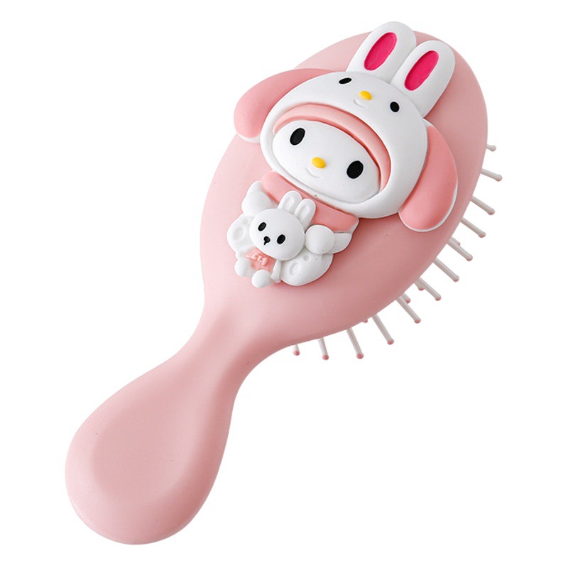 Lindo dibujos animados mini cojín de aire peine pequeño masaje peine pequeño peine chica airbag peine portátil para niños peine del pelo