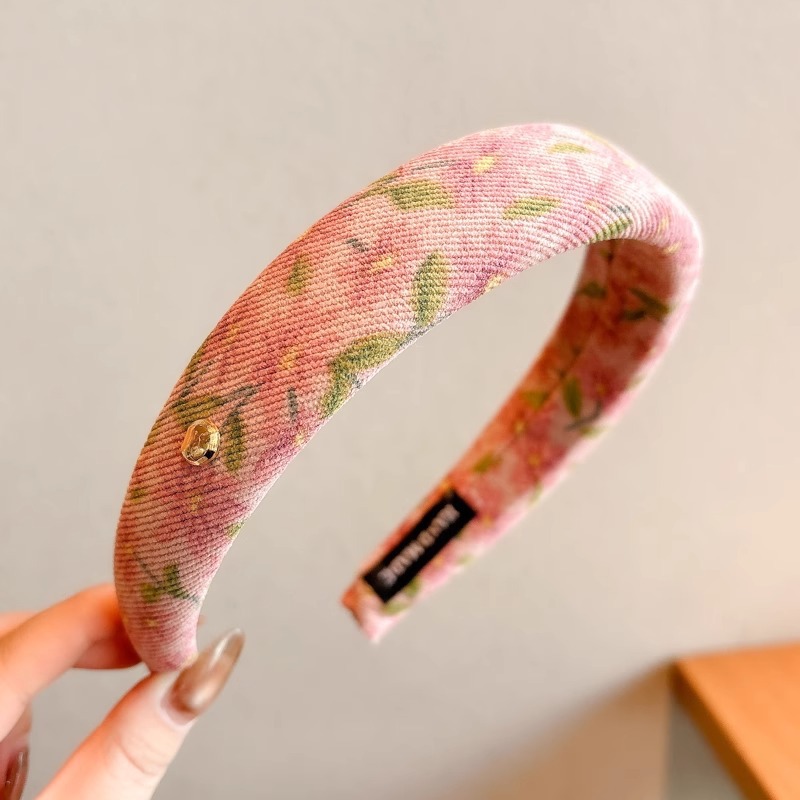 Dulce rosa, banda de cabello para mujeres, temperamento craneal alto, banda de cabello para lavar la cara, maquillaje, banda de cabello, tarjeta de cabello, sensación de alta calidad, nuevo tocado