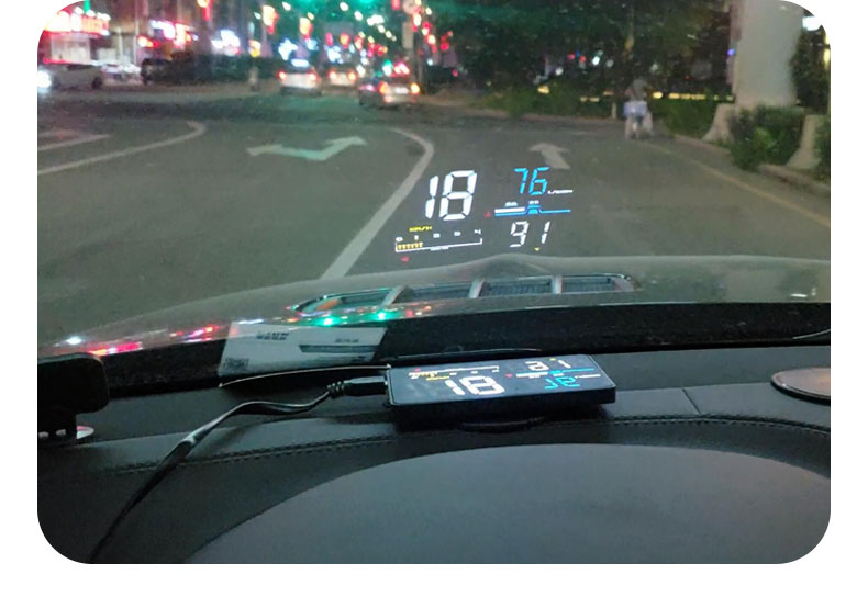 Car HUD Head-up Display Car Universal OBD Multi-function Car Speed Water Temperature Fuel Consumption Instrument Panel Hd Projection