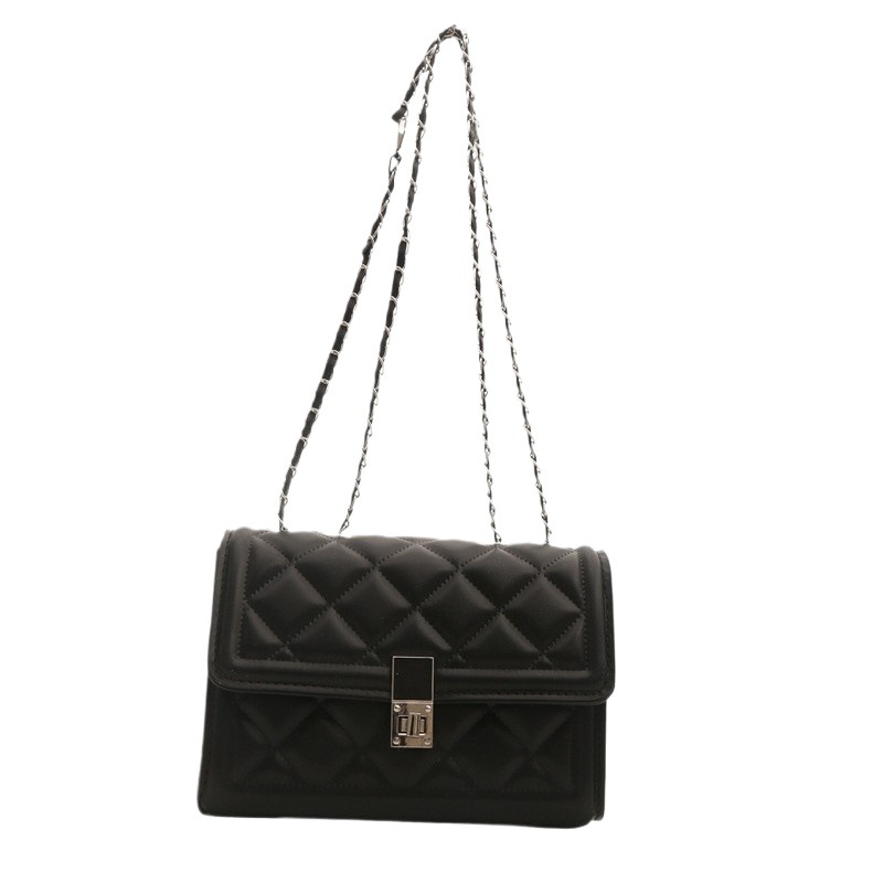 Borsa a tracolla trapuntata alla moda con catena per donna_voghion.com