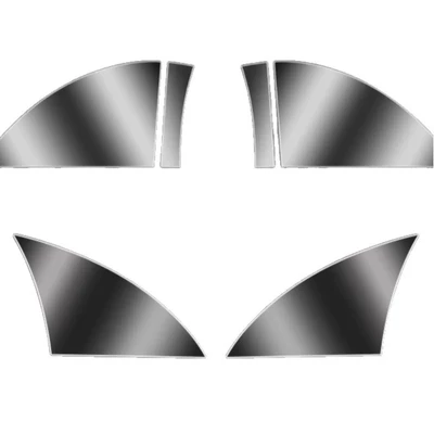 Car paint protective film – Triangle Area, Transparent Glossy Black Tpu