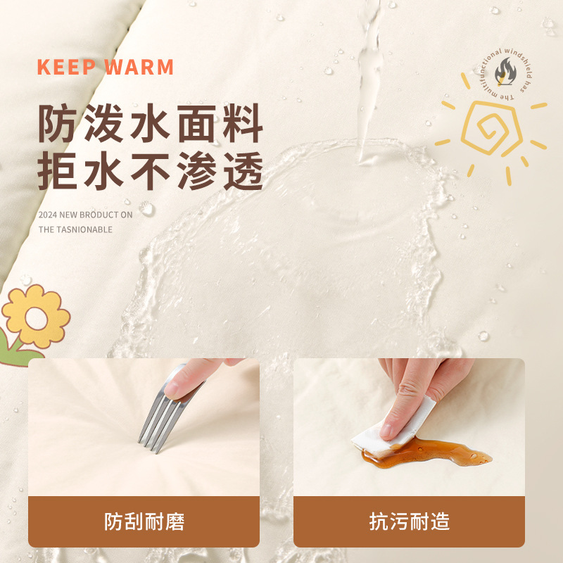 电动车挡风被冬季加绒加厚保暖电瓶车防寒冬天通用2025新款挡风衣|undefined
