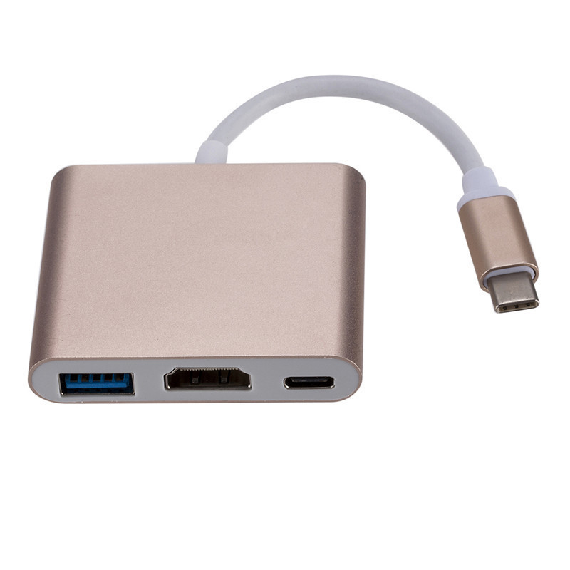 クロスボーダー双頭 USB typec から 4-in-1 スプリッター拡張ドックハブ 3.0 ラップトップコンバータ|undefined