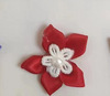 Children's hair accessory flower-shaped, clothing, decorations, jewelry, 3cm, polyester, handmade