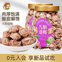 九制话梅干咸酸梅条干泡水喝梅子孕妇休闲零食果干果脯蜜饯梅肉条