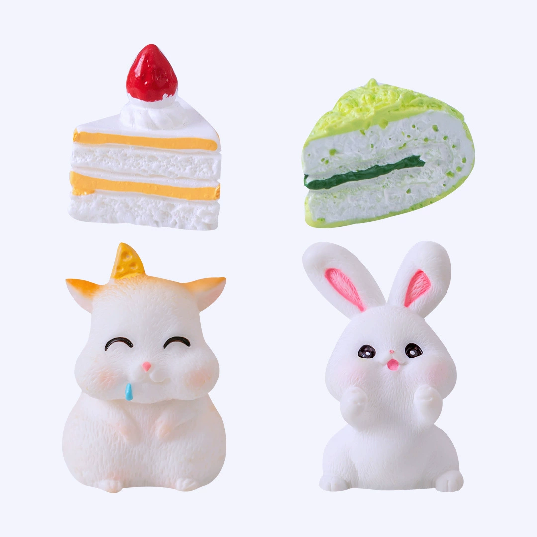 Micro landscape, creative rabbit, decorations with accessories, table accessory, DIY decoration