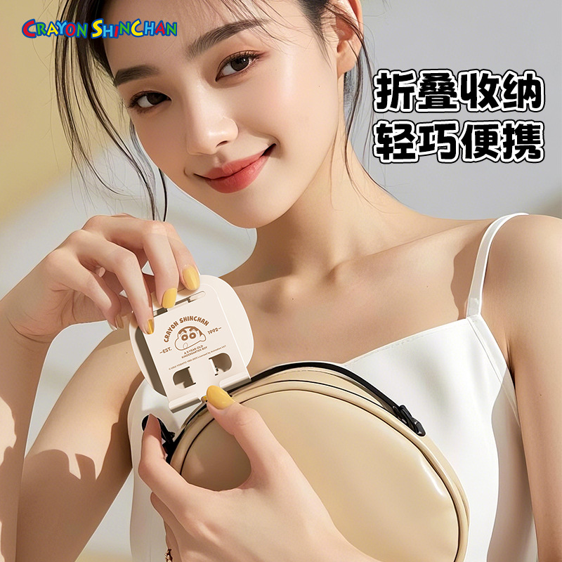 クレヨンしんちゃんミニ金属携帯電話スタンドデスクトップ360度回転怠け者折り畳み生放送タブレットスタンド