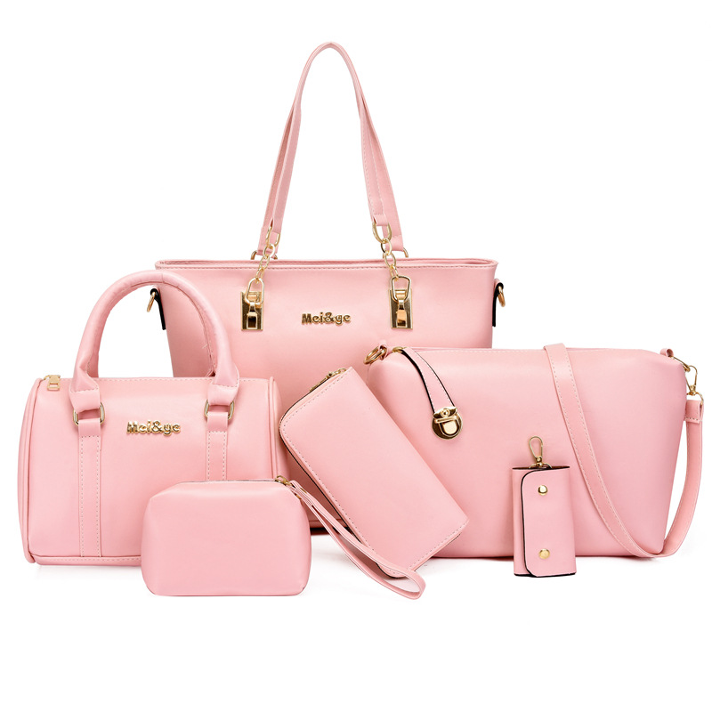 Set di borse a mano e borse a spalla alla moda per donna 6 pezzi_voghion.com