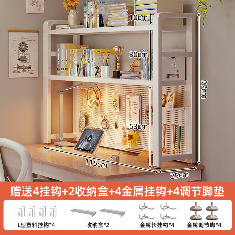 Escritorio, orificio, estante, estantería, escritorio, escritorio de varios pisos, escritorio de dormitorio de estudiantes, escritorio de computadora, estante vertical
