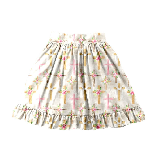 Летняя юбка для девочек с принтом на талии, на подкладке, оптом, индивидуальный пошив, прохладная и удобная