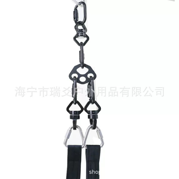 Acrobatic props special leather strap leather crane aerial straps high air rope belt double loop