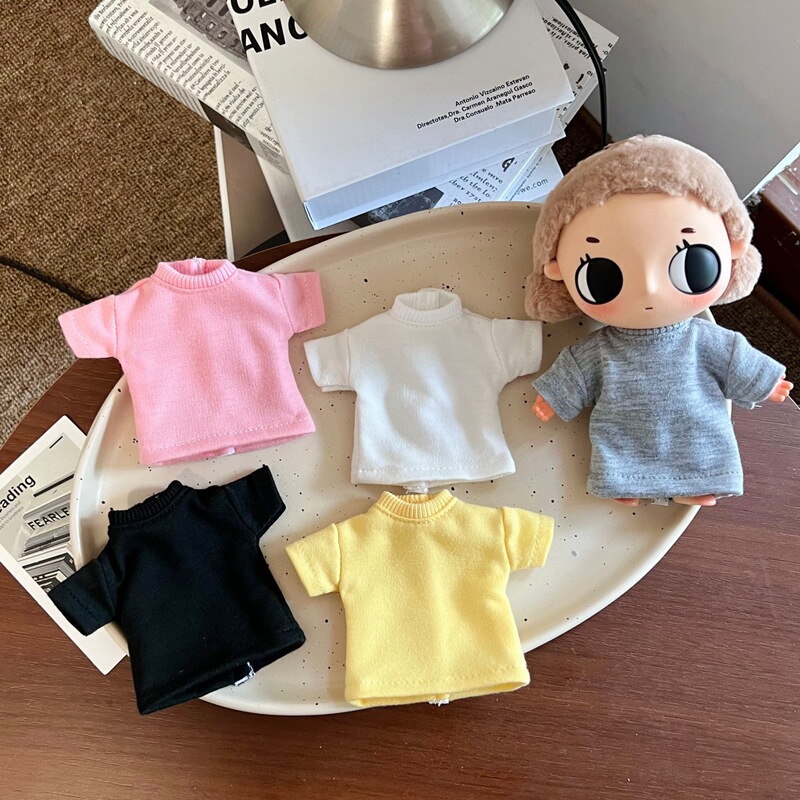 Zsiga Gazi Sister Doll Clothes Solid Color Short Sleeve T-Shirt 1/8 Scale Action Figure Doll Clothes Replacement Basic Inner Layer Top Zsiga Gazi Sister Doll Clothes Solid Color Short Sleeve T-Shirt 1/8 Scale Action Figure Doll Clothes Replacement Basic Inner Layer Top