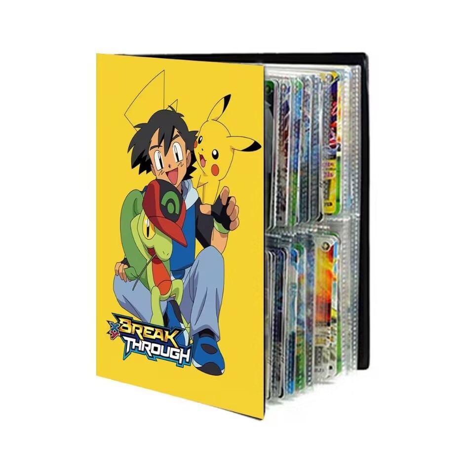 Bolsillo transfronterizo jingling bao ke meng de cuatro cuadrículas de gran capacidad en la parte delantera y trasera puede contener 240 tarjetas de gran capacidad libro de colección