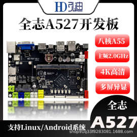A527开发板 全志T/A527核心板 8核A55安卓13系统千兆以太网4K高清
