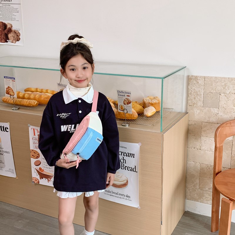 Bolsas de pecho de moda coreana para niños y niñas, bolsas deportivas casuales para niños, bolsas de mochila de gran capacidad, nuevas bolsas de moda para niños.
