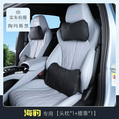 Headrest | Cushion Wholesale - seal-thomas-black-1-headrest-1-lumbar-support-business-seat
