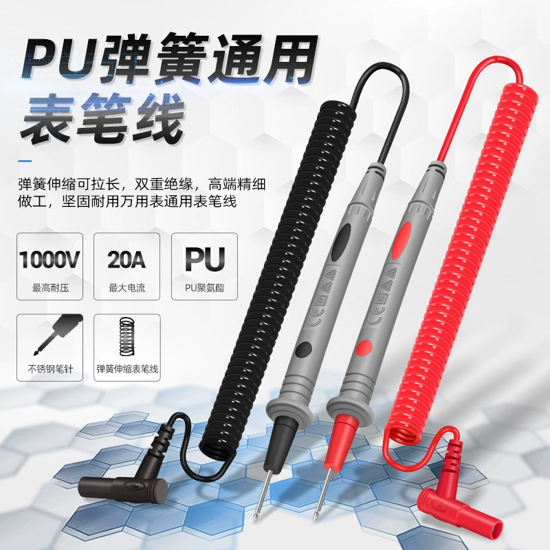 Многофункциональный мультиметр с пружинной выдвижной метром, ручка линия 1000V20A, специальный наконечник, защита от замерзания, возгорания, универсальный счетчик, ручка